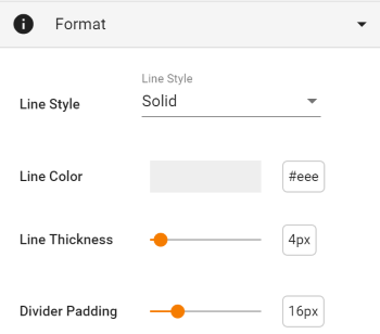 Divider Component Properties