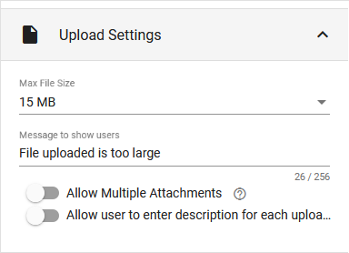 Validation Attachment Field