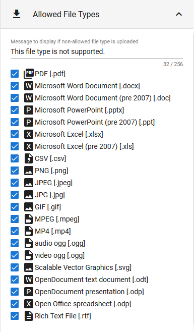 Validation Attachment Type