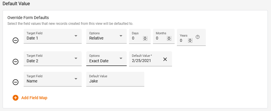 View Editor Default Value