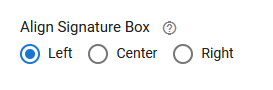 Form Editor Field Properties Signature Options