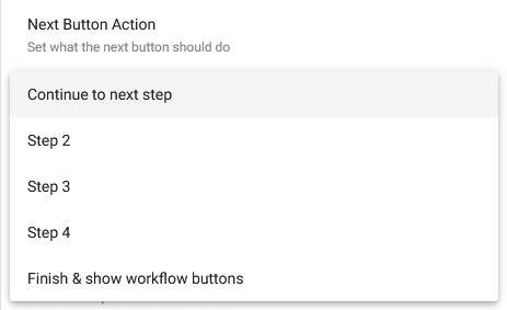 Next Button Action