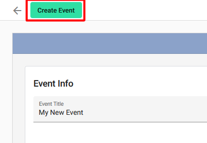 Event Management Create